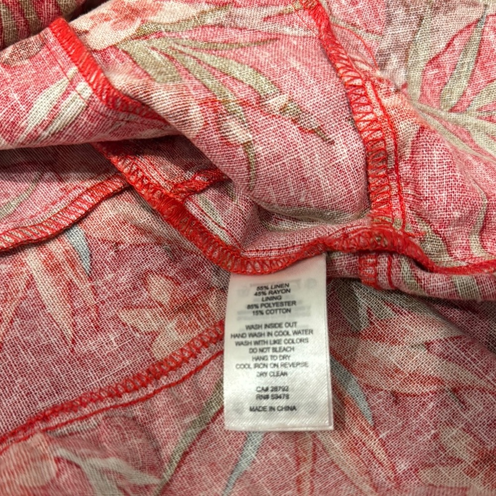 House of Harlow 1960 Colorful Tropical Maxi Sundress in a Rayon/linen blend - Picture 12 of 13